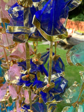 Load image into Gallery viewer, Skirt Garlands Strings of Net Fabric Colorful Tassel with Gota Flower Indian Decoration Garden Backdrops Housewarming Flower Strings Party Decoration