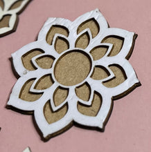 Load image into Gallery viewer, Resuable Rangoli Template Mat with Base. MDF Rangoli