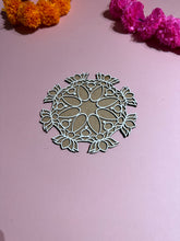 Load image into Gallery viewer, Resuable Rangoli Template Mat with Base. MDF Rangoli