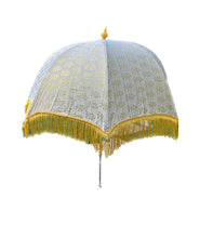 Load image into Gallery viewer, Brocade print umbrella parasol Indian wedding festival decor