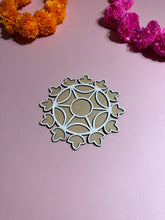 Load image into Gallery viewer, Resuable Rangoli Template Mat with Base. MDF Rangoli