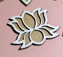 Load image into Gallery viewer, Resuable Rangoli Template Mat with Base. MDF Rangoli