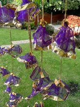 Load image into Gallery viewer, Skirt Garlands Strings of Net Fabric Colorful Tassel with Gota Flower Indian Decoration Garden Backdrops Housewarming Flower Strings Party Decoration