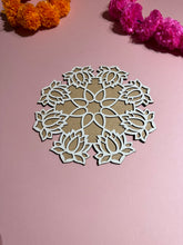 Load image into Gallery viewer, Resuable Rangoli Template Mat with Base. MDF Rangoli
