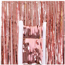 Load image into Gallery viewer, Fringe Foil Curtain Backdrop