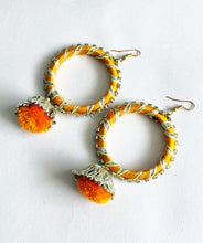 Load image into Gallery viewer, Laila Hoop Drop Earrings