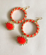 Load image into Gallery viewer, Laila Hoop Drop Earrings