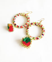 Load image into Gallery viewer, Laila Hoop Drop Earrings