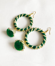 Load image into Gallery viewer, Laila Hoop Drop Earrings