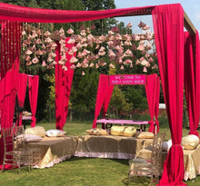 Load image into Gallery viewer, Organza Skirt Garlands with metallic lace trim