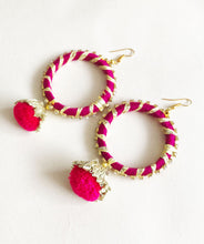 Load image into Gallery viewer, Laila Hoop Drop Earrings