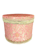 Load image into Gallery viewer, Round Brocade Trousseau Box