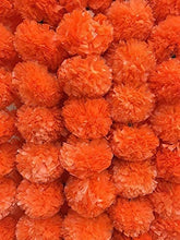 Load image into Gallery viewer, 5 Artificial Marigold Flower Garlands for Parties, Indian Weddings, Indian Theme Decorations Diwali, Indian Festival