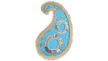 Load image into Gallery viewer, Large Paisley Velvet Mendhi Plate