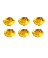 Load image into Gallery viewer, Traditional Gold Diya 6 Pack