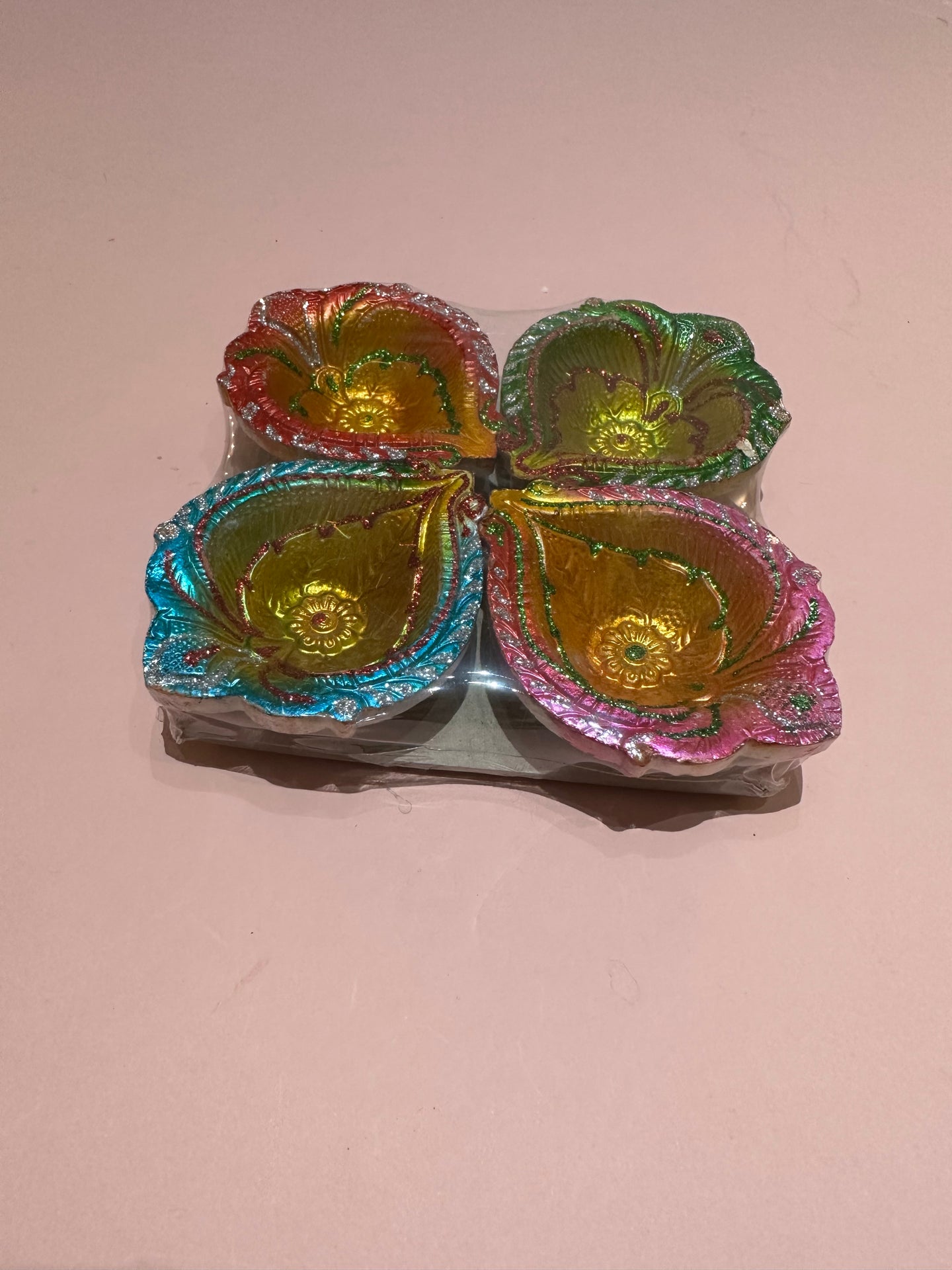 Handmade Decorative Mitti Diya Set - Set of 4