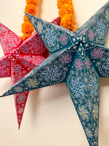 Paper star lantern,  Diwali, Eid, Henna party Moroccan party decor