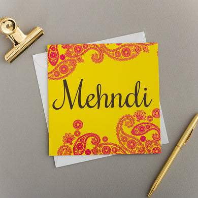 Mendhi Greeting Card/Invite