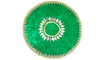 Load image into Gallery viewer, 9&quot; Circular Velvet Mendhi Plate