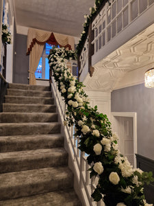 Floral Home Staircase Dressing Decor Hire