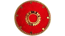 Load image into Gallery viewer, 12&quot; Circular Velvet Mendhi Plate
