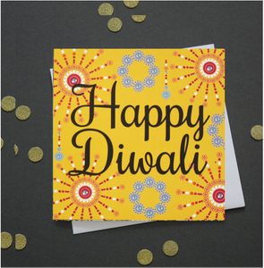 DIWALI CARD | FLASHING FIREWORKS