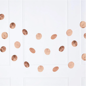 Rose Gold Circle Party Garland