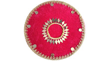 Load image into Gallery viewer, 12&quot; Circular Velvet Mendhi Plate