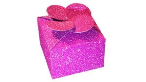 Glitter Cube Favor Box 10 pack